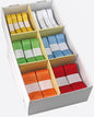 Ruban cadeau, 6 couleurs et 3 largeurs assorties