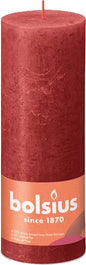Bougie pilier RUSTIK 190x68 rouge
