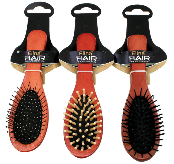 Brosse de massage en bois, 17 cm, 3 couleurs assorties
