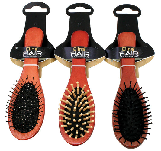 Brosse de massage en bois, 17 cm, 3 couleurs assorties