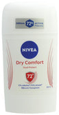 Déodorant stick Nivea 50 ml Confort sec, blanc