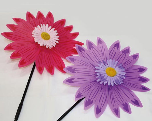 Fleurs de moulin à vent XXL, 30 cm, pliable