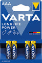 Piles alcalines VARTA Micro AAA 4 longue durée