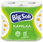 Papier toilette grand format et doux, 3 plis. 4 paquets de 160 feuilles. Kamilka