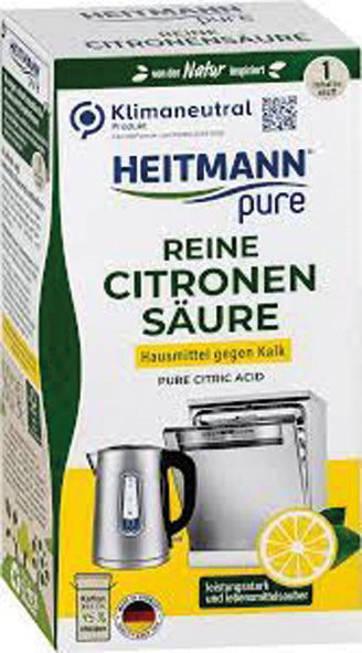 Poudre d'acide citrique pur Heitmann 350 g