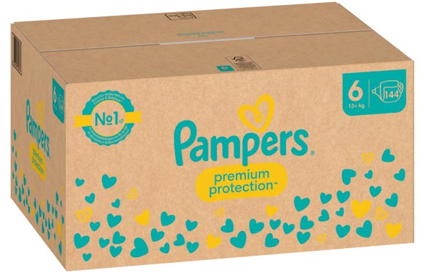 Pampers Premium Protect. Taille 6 (13+ kg) XL 144 pièces