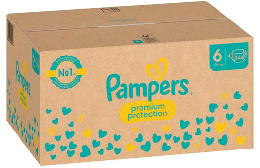 Pampers Premium Protect. Taille 6 (13+ kg) XL 144 pièces