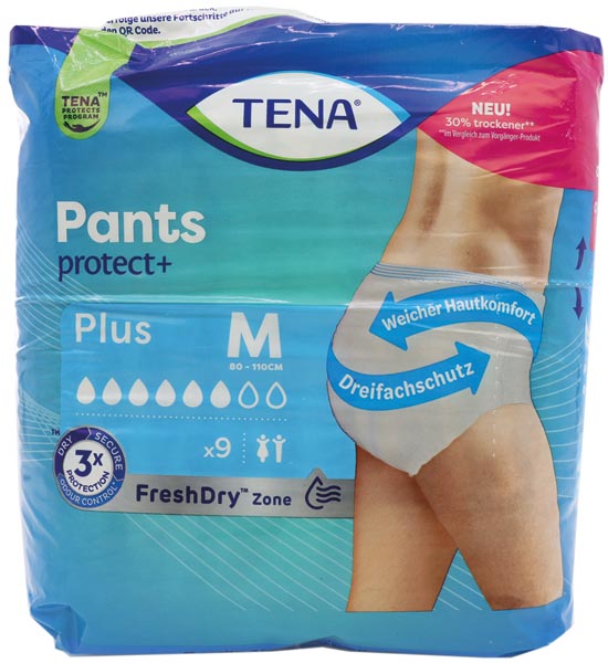 Pantalons Tena Plus taille moyenne, lot de 9