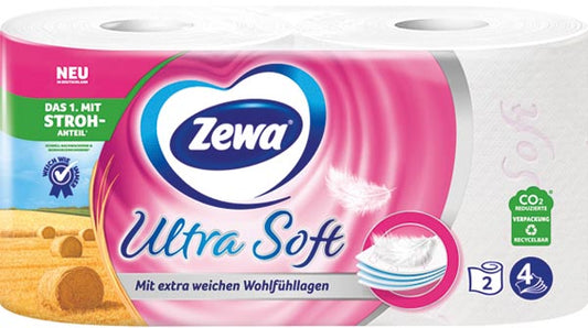 Papier toilette Zewa 2 x 150 feuilles Ultra Doux 4 plis