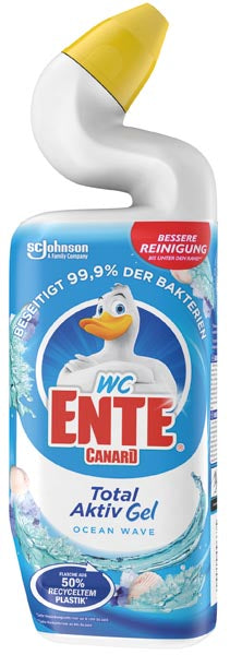 Gel nettoyant WC Duck Total Active 750 ml Océan