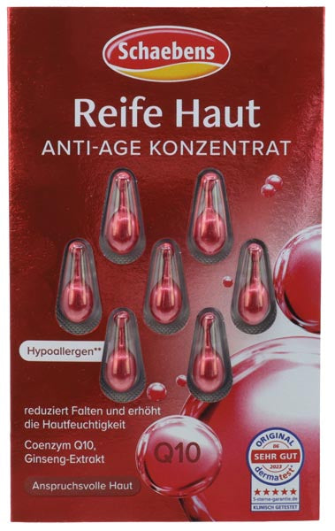 Concentré anti-âge pour peaux matures Schaebens (7 pièces)