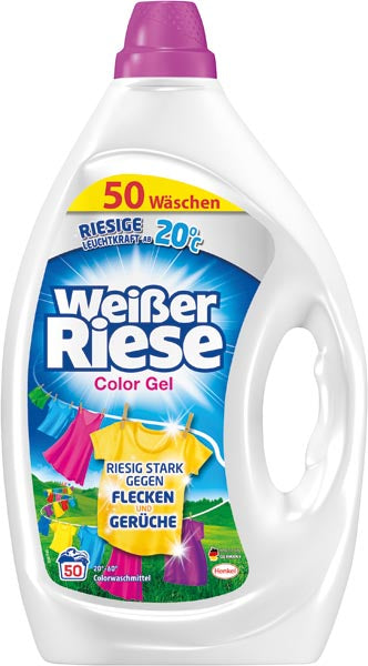 Gel détergent pour lessive de couleur White Giant 50 WL