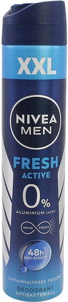 Déodorant spray Nivea 200 ml pour homme, fraîcheur active