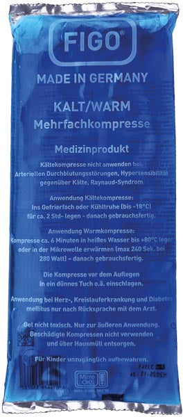 Compresse de gel, chaud/froid, 29 x 12 cm