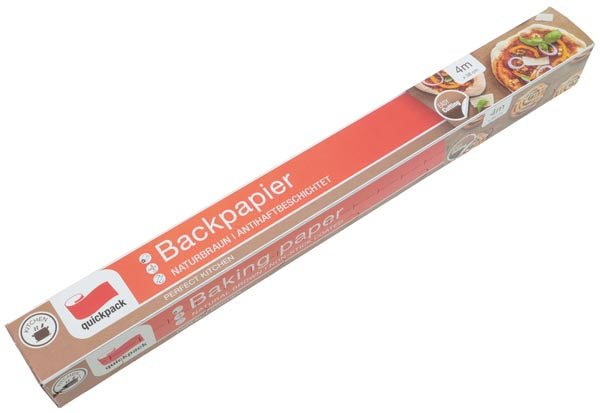 Papier sulfurisé 4 m x 38 cm, boîte pliante, marron naturel