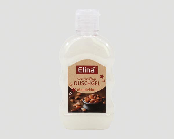 Gel douche Elina Soin d'hiver 90 ml, parfum amande