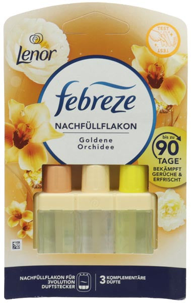 Désodorisant d'ambiance Febreze 3Vol NF 20ml Orchidée Dorée