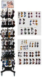 Assortiment de lunettes de soleil, présentoir de 288 pièces, tri en 21 compartiments