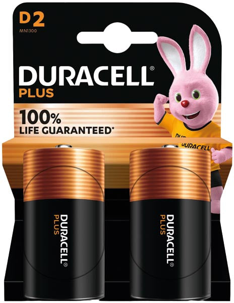 Pile Duracell Plus Alcaline Mono série 2 MN1300