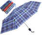 Parapluie de poche 100 cm, motif à carreaux