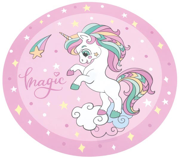 Set de table / Tapis de peinture Licorne 38 cm de diamètre