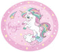 Set de table / Tapis de peinture Licorne 38 cm de diamètre