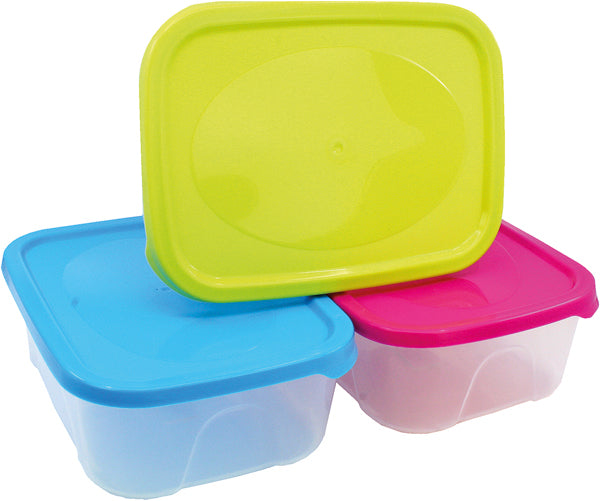 Boîte de conservation alimentaire 2L, couleurs assorties, 23x17x8cm