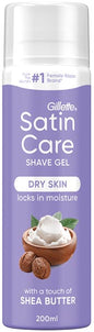 Gel à raser Gillette Women Satin Care 200 ml au beurre de karité