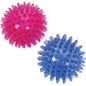 Balle de massage hérisson 7 cm, 2 couleurs assorties