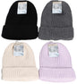 Bonnet d'hiver en maille pour femme, 4 couleurs assorties