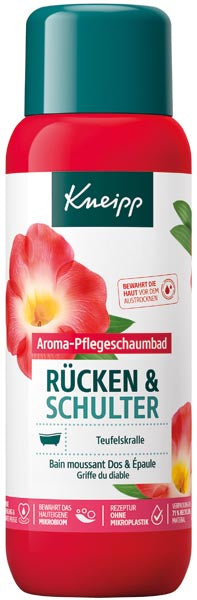 Bain moussant aromatique Kneipp 400 ml Dos et épaules
