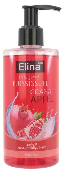 Savon liquide Elina à la grenade 300 ml avec distributeur