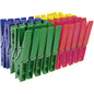 Pinces à linge Kusto, lot de 40, couleurs assorties, 7 x 1 cm
