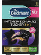 Lingettes noires intensives Dr. Beckmann 3 en 1, paquet de 8