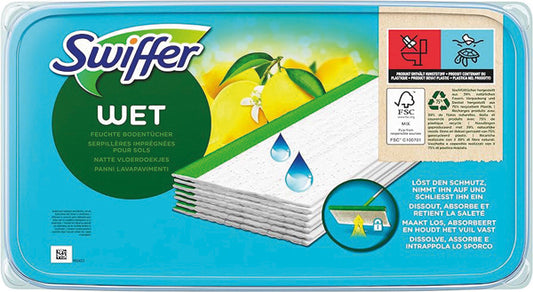 Lingettes humides antibactériennes Swiffer, paquet de 10