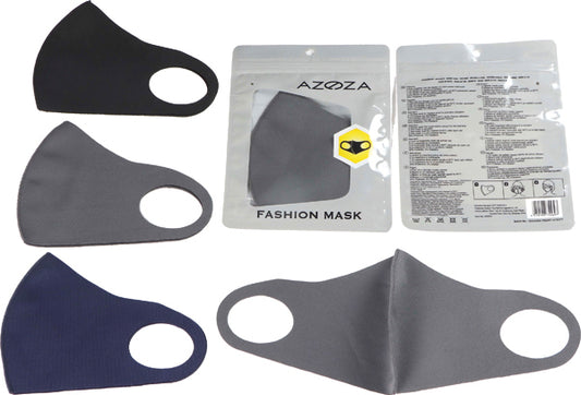 Masque facial tendance, protection bouche/nez, 3 couleurs assorties.