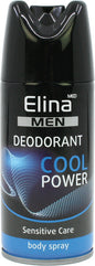 Déodorant spray Elina 150 ml pour homme Cool Power