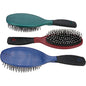 Brosse à cheveux de massage ovale, 22 cm, avec manche en caoutchouc