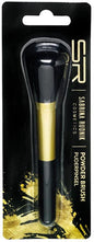 Pinceau cosmétique noir et or, 12,5 x 2,5 cm, luxe