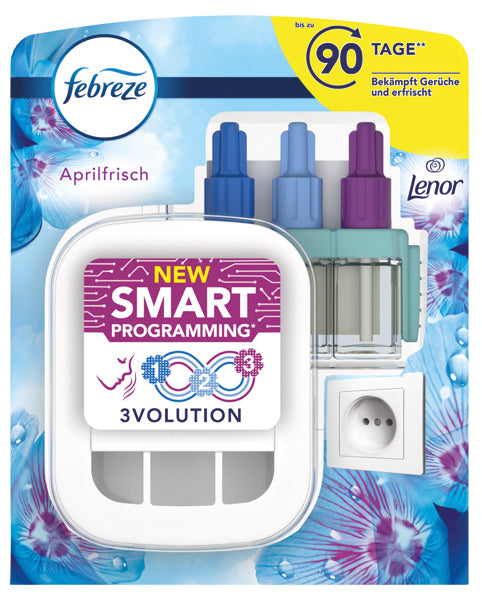 Kit de démarrage Febreze 3Volution pour diffuseur de parfum électrique 20 ml