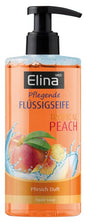 Savon liquide Elina 300 ml pêche avec distributeur
