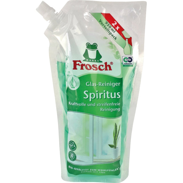 Sachet de recharge de nettoyant pour vitres Frosch 950 ml