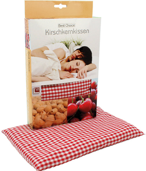 Sachet chauffant à base de noyaux de cerises 20x30cm dans une boîte colorée
