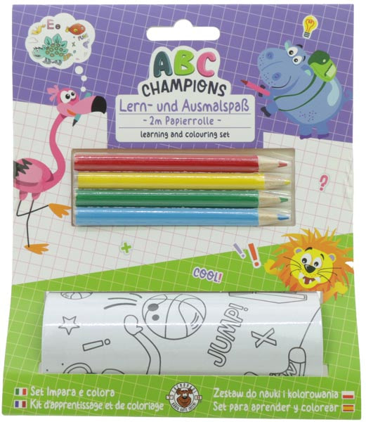 Rouleau de papier à colorier et à apprendre, 200 cm