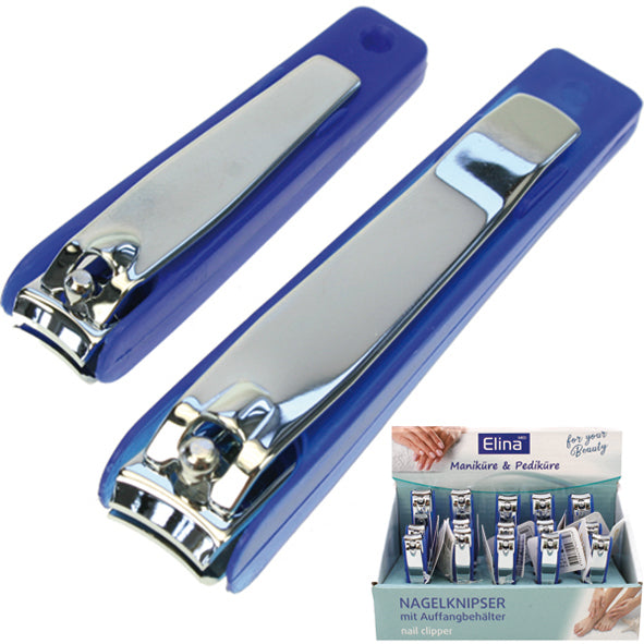 Coupe-ongles avec pot de récupération, 2 modèles assortis, 9 + 6 cm