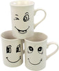 Mug à café 265 ml, 10 x 7 cm, motif SOURIRE BLANC