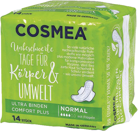 Serviettes hygiéniques Cosmea Ultra Normal Plus, paquet de 14