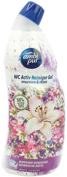 Gel nettoyant pour toilettes Ambi Pur 750 ml Fleurs blanches