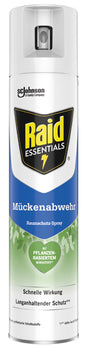 Spray anti-moustiques Raid Essentials pour la maison 300 ml