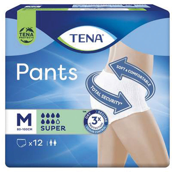 Pantalons Tena Super Medium, lot de 12